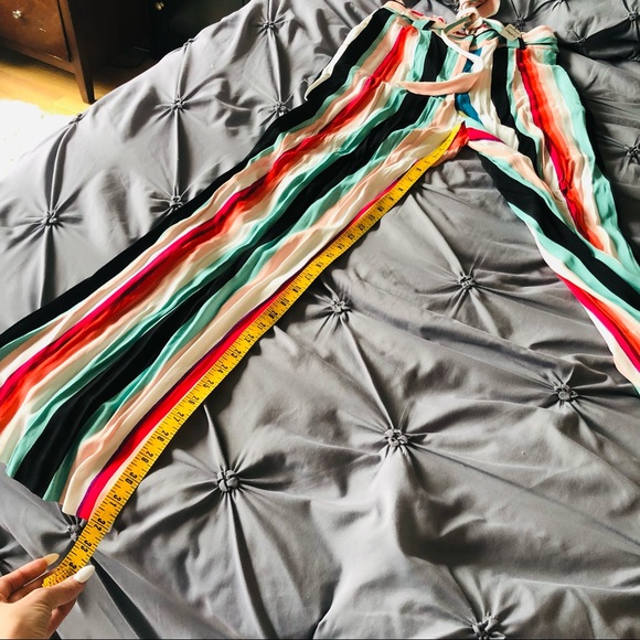 Express - High Waist Striped Wide Leg Pant - Picture 6 of 6